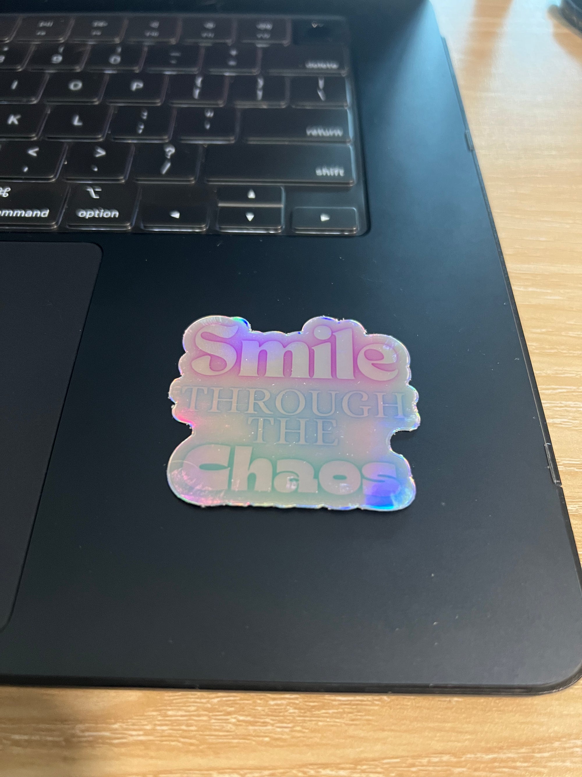 Smile Through the Chaos Sticker – Waterproof Vinyl Dental Sticker for Laptops, Water Bottles & More