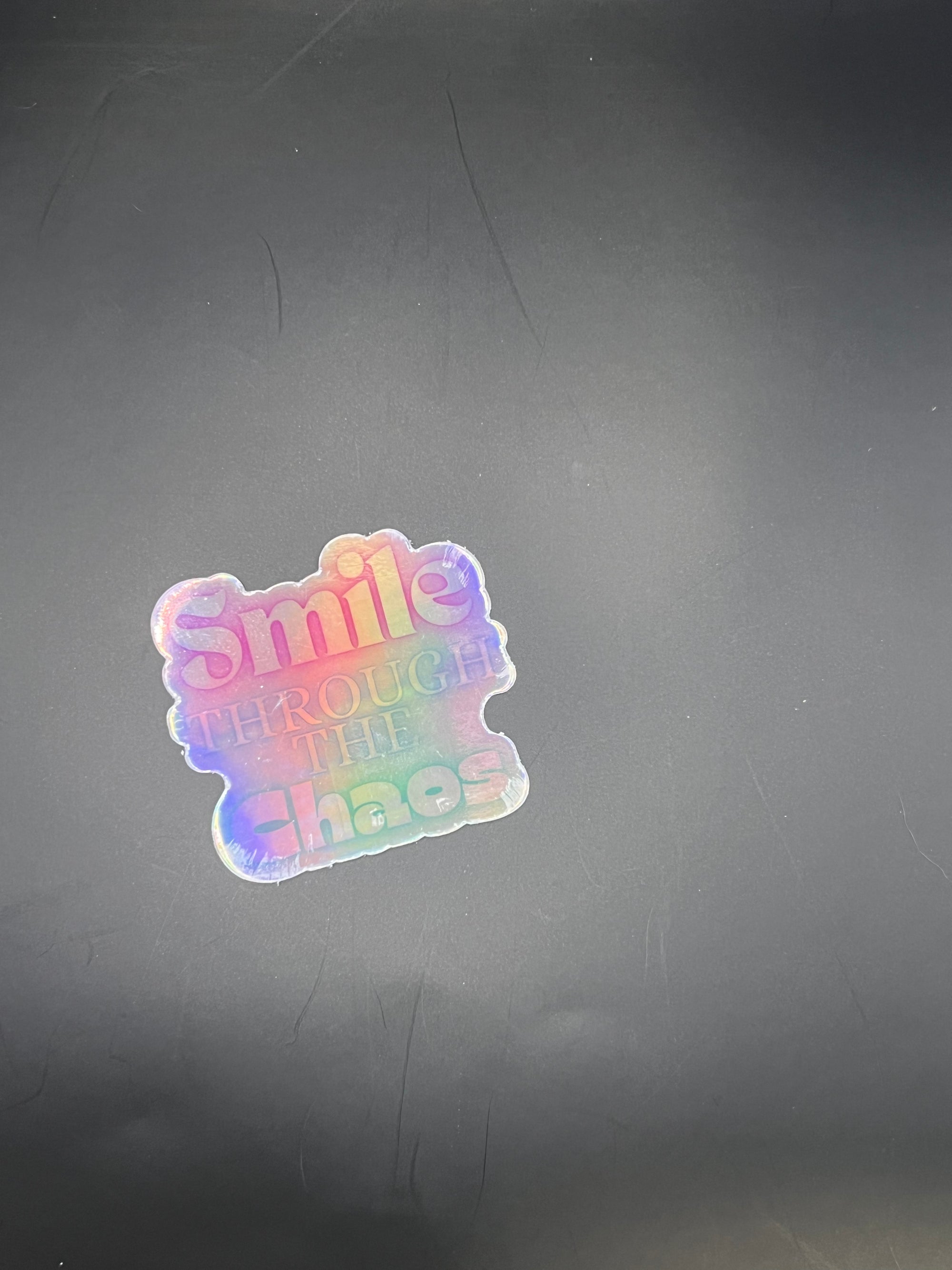 Smile Through the Chaos Sticker – Waterproof Vinyl Dental Sticker for Laptops, Water Bottles & More