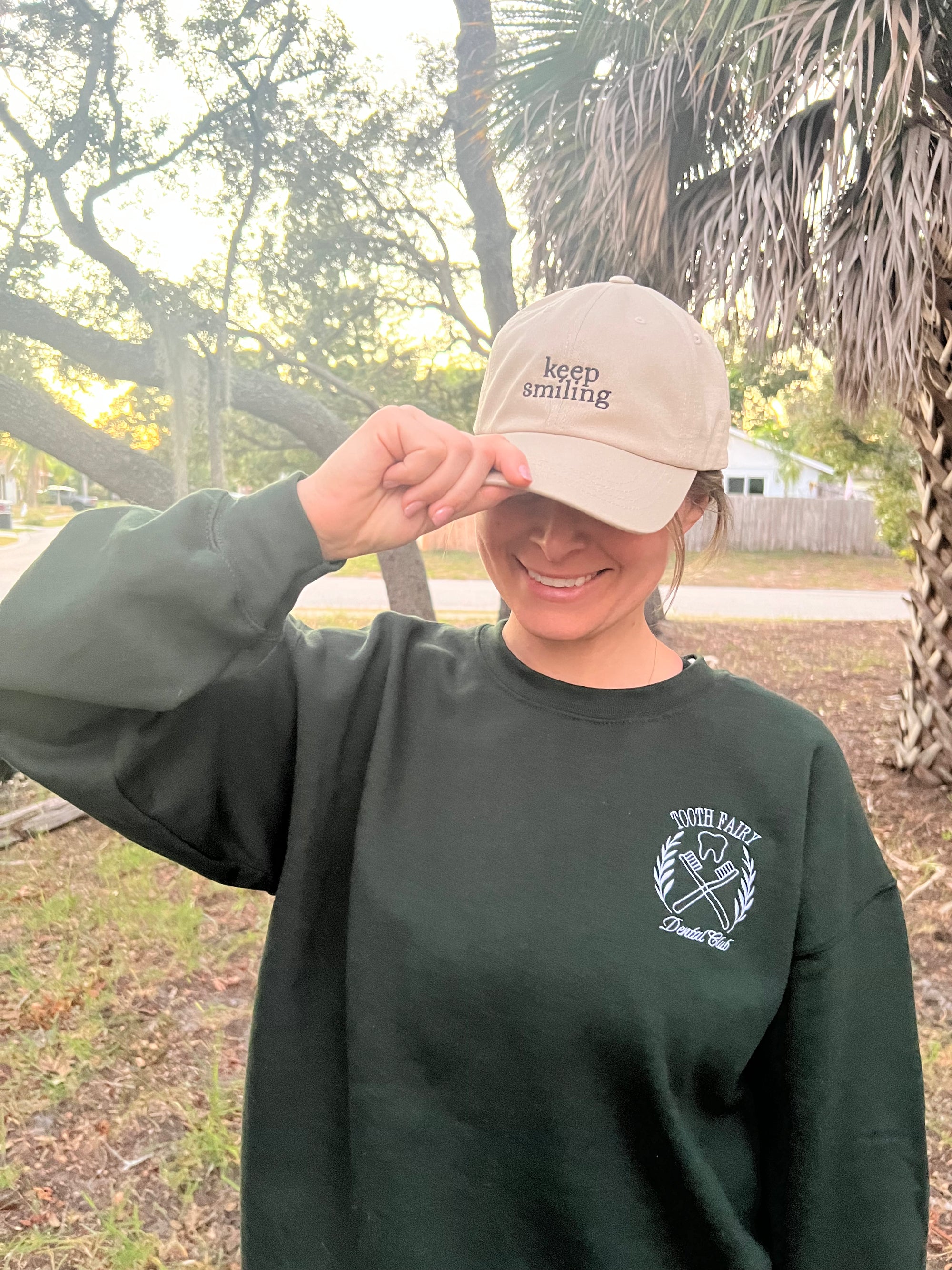 Dental Club Embroidered Crewneck Sweatshirt