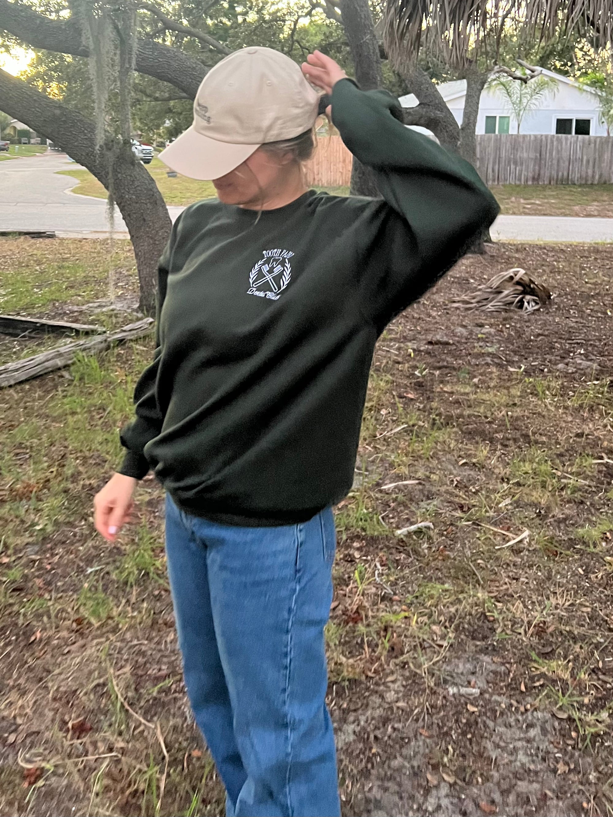 Dental Club Embroidered Crewneck Sweatshirt