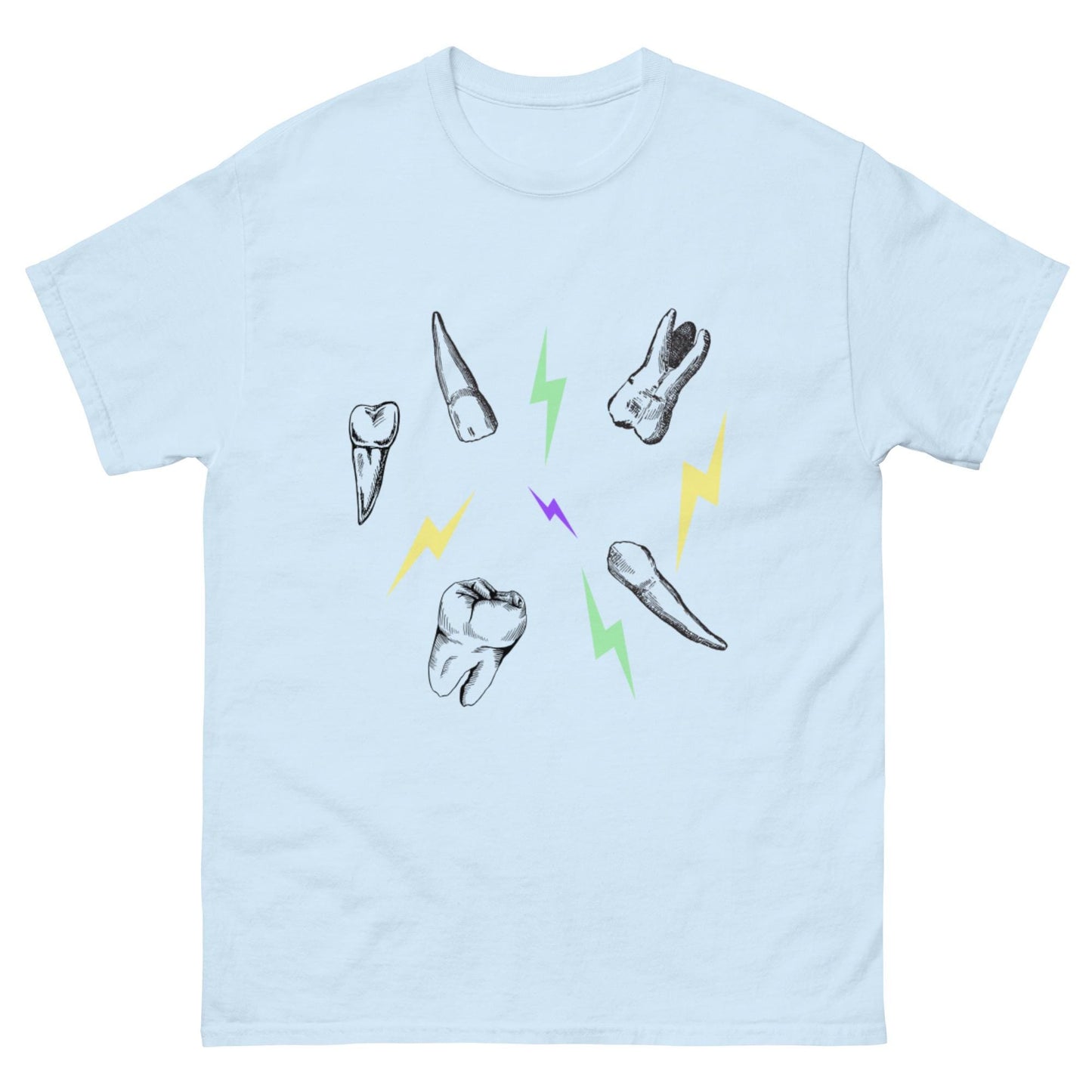 Dental Tshirt- Electric Teeth Cotton Tee