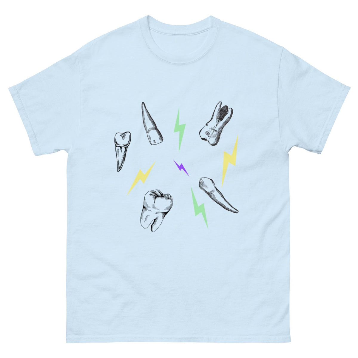 Dental Tshirt- Electric Teeth Cotton Tee