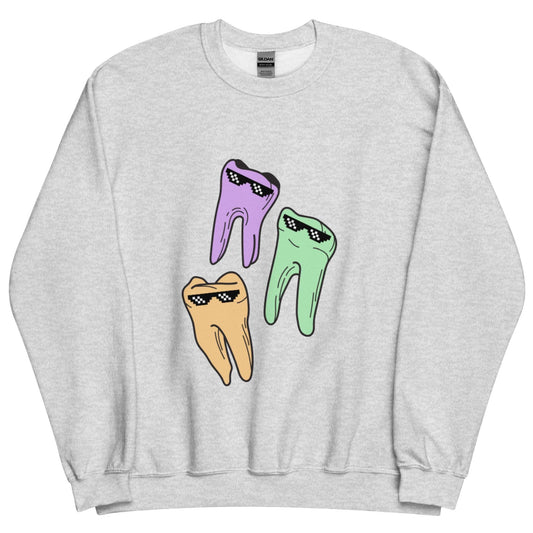 Dental Sweatshirt - Groovy Teeth Crewneck