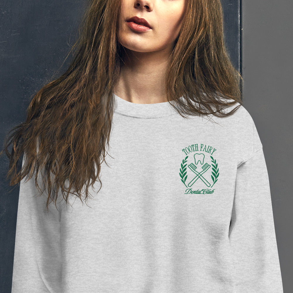 Dental Club Embroidered Crewneck Sweatshirt