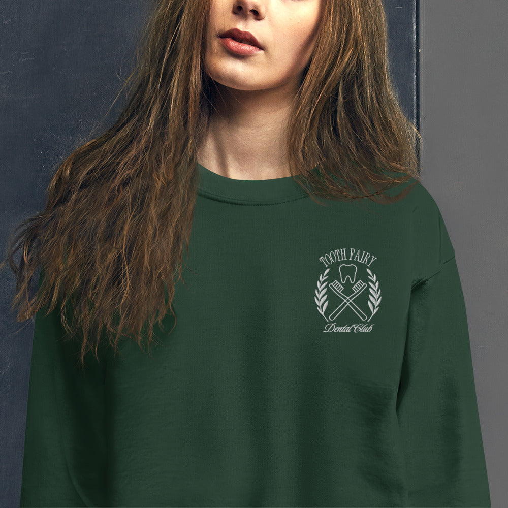 Dental Club Embroidered Crewneck Sweatshirt